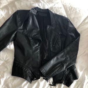 BlankNYC  black leather jacket gently worn size M